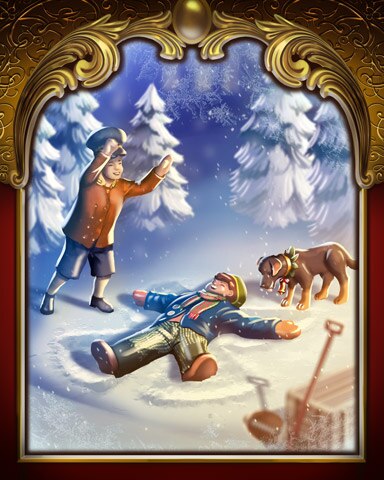 Snow Angel Victorian Village Badge - World Class Solitaire HD