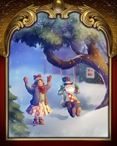 Tree Swing Victorian Village Badge - World Class Solitaire HD