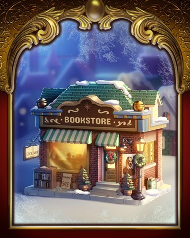 Book Store Victorian Village Badge - Snowbird Solitaire