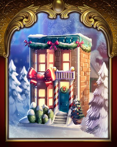 Cozy Brownstone Victorian Village Badge - Word Whomp HD