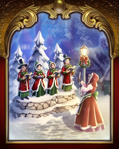 Caroling Victorian Village Badge - Tri-Peaks Solitaire HD