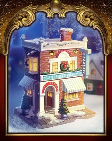 Pharmacy Victorian Village Badge - Mahjong Safari HD