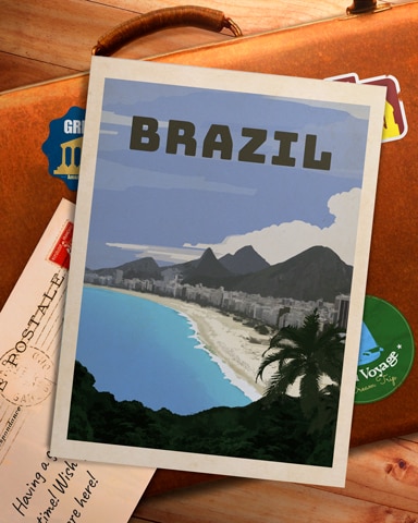 Brazil Copacabana Badge - Snowbird Solitaire