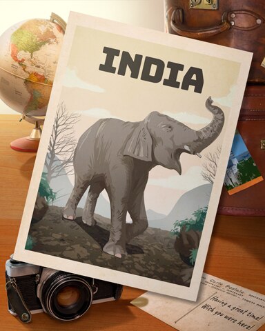 India Elephant Badge - Tri-Peaks Solitaire HD