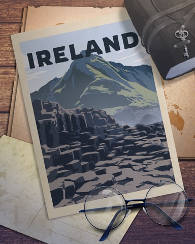 Ireland Giant's Causeway Badge - Tri-Peaks Solitaire HD