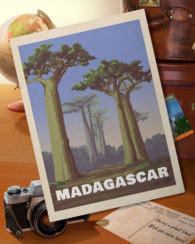 Madagascar Baobabs Badge - World Class Solitaire HD