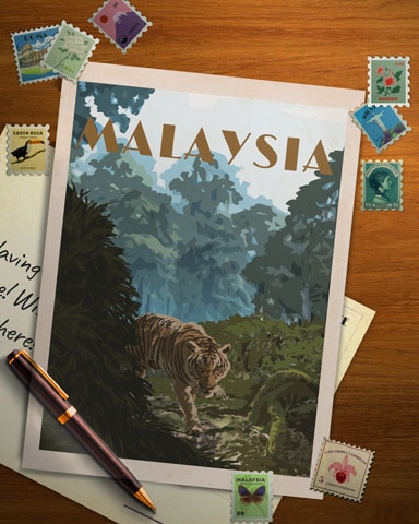 Malaysia Tiger Badge - Spades HD
