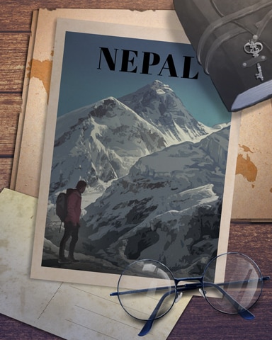 Nepal Mount Everest Badge - Word Whomp HD