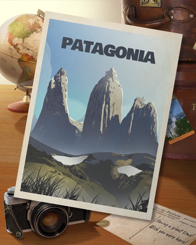 Patagonia Mountains Badge - First Class Solitaire HD