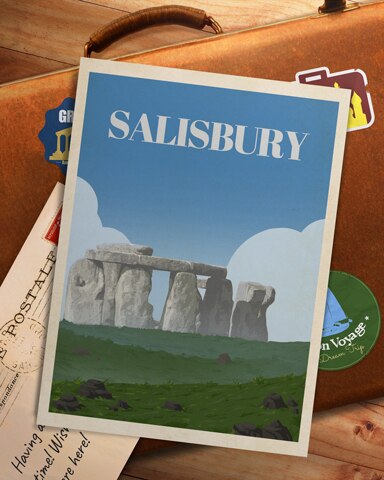 England Stonehenge Badge - World Class Solitaire HD