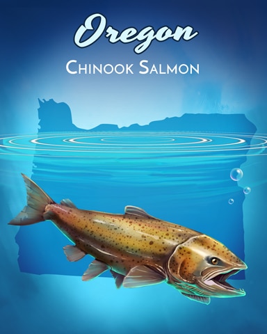 Chinook Salmon Wild America Badge - Jungle Gin HD