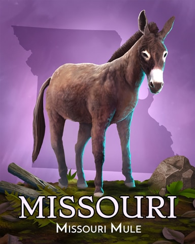 Missouri Mule Wild America Badge - Payday Freecell HD