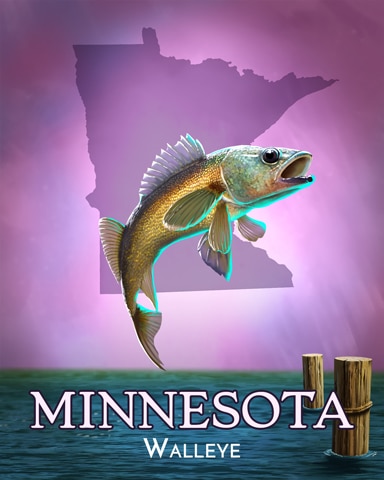 Walleye Wild America Badge - Tri-Peaks Solitaire HD