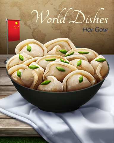 Har Gow World Dishes Badge - Jungle Gin HD