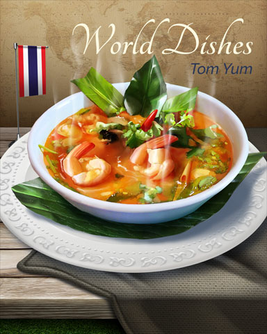 Tom Yum World Dishes Badge - Canasta HD