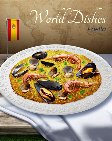 Paella World Dishes Badge - Jungle Gin HD