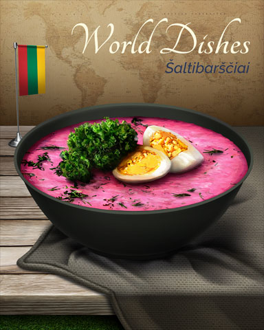 Saltibarsciai World Dishes Badge - Canasta HD