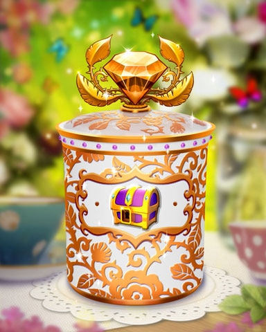 Tri-Peaks Tea Caddy Badge - Tri-Peaks Solitaire HD