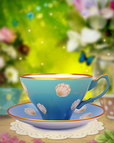 Seashell Teacup Badge - Quinn's Aquarium