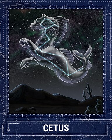 Cetus Constellations Badge - First Class Solitaire HD