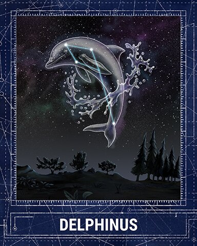 Delphinus Constellations Badge - Tri-Peaks Solitaire HD