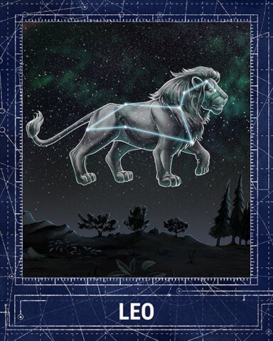 Leo Constellations Badge - Jet Set Solitaire