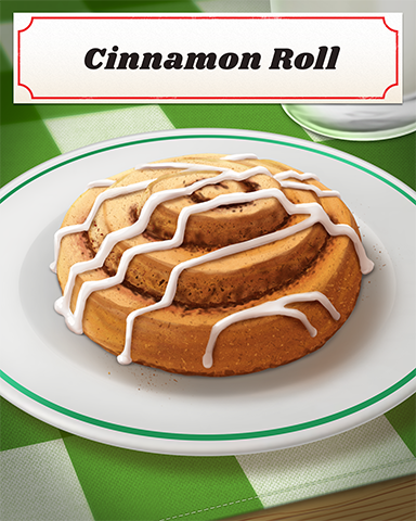 Cinnamon Roll Badge - Bingo Luau