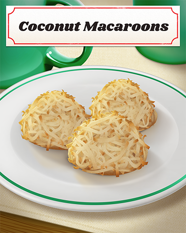 Coconut Macaroons Badge - First Class Solitaire HD