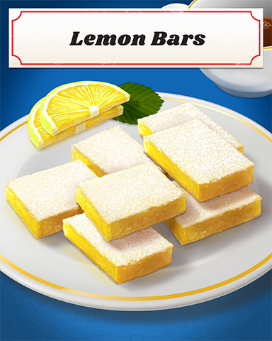 Lemon Bars Badge - Word Search Daily HD