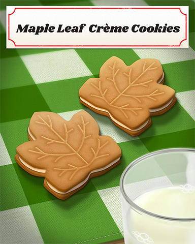 Maple Leaf Creme Cookies Badge - Claire Hart: Secret In The Shadows