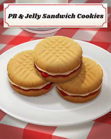 PB & Jelly Sandwich Cookies Badge - Big City Adventure