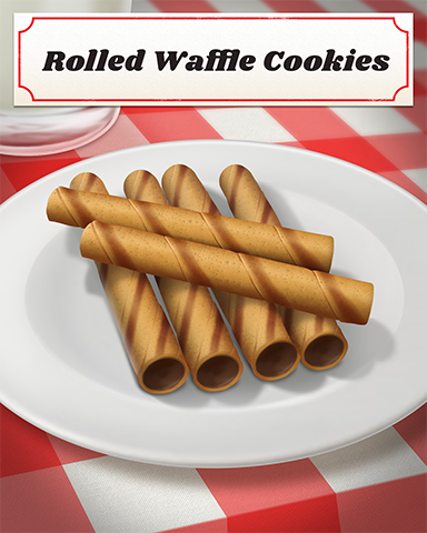 Rolled Waffle Cookies Badge - Bejeweled 3
