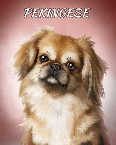 Pekingese Badge - Slingo® Blast