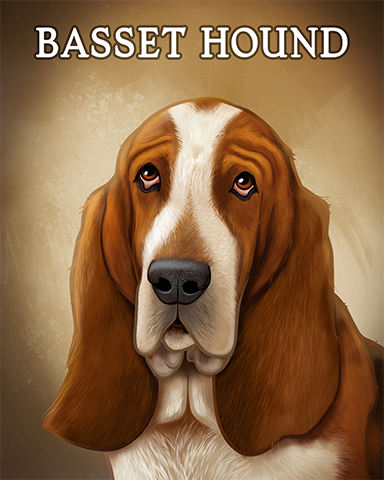 Basset Hound Badge - A Way With Words