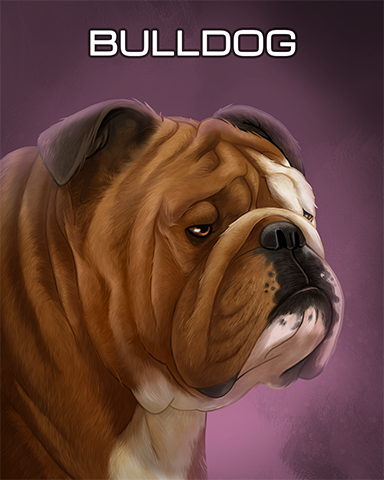 Bulldog Badge - Solitaire Gardens