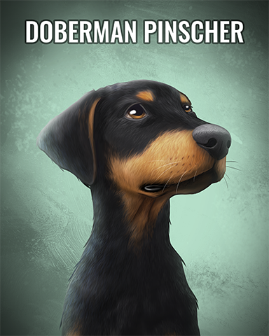 Doberman Pinscher Badge - StoryQuest