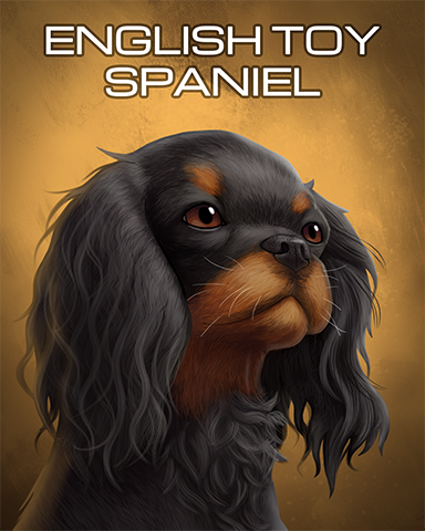 English Toy Spaniel Badge - Poppit! HD