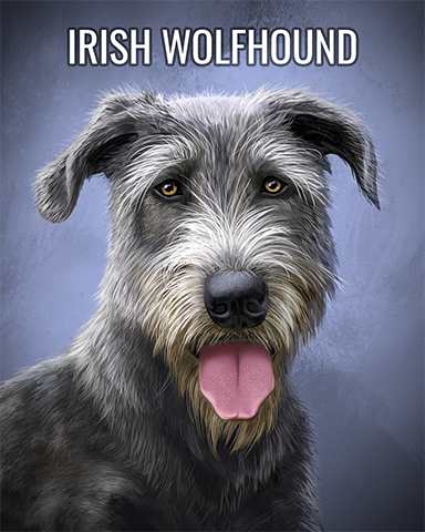 Irish Wolfhound Badge - Peggle Slots