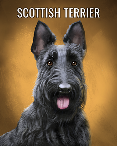 Scottish Terrier Badge - Mahjong Safari HD