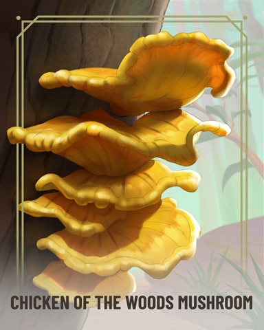 Chicken Of The Woods Fungi Badge - Tri-Peaks Solitaire HD