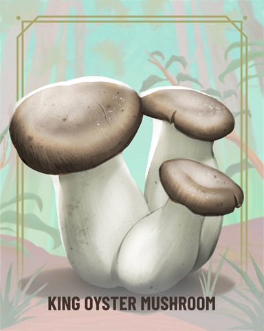 King Oyster Fungi Badge - Mahjong Sanctuary