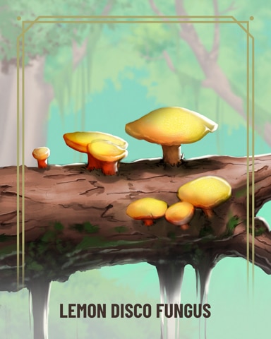 Lemon Disco Fungi Badge - Mahjong Safari HD