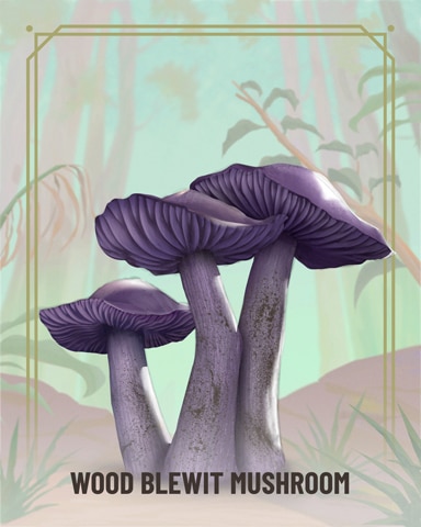 Wood Blewit Fungi Badge - Spades HD