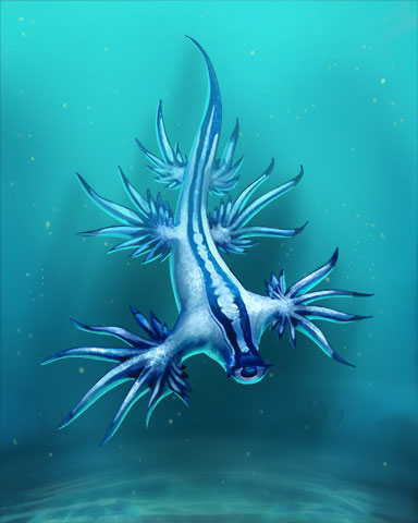 Blue Sea Slug Badge - World Class Solitaire HD