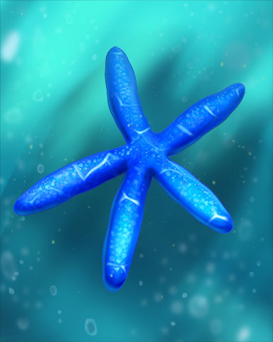 Blue Sea Star Badge - Word Whomp HD