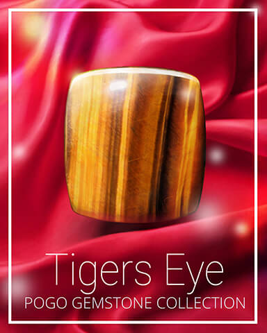 Tigers Eye Gemstone Badge - Claire Hart: Secret In The Shadows