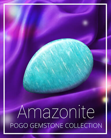 Amazonite Gemstone Badge - First Class Solitaire HD