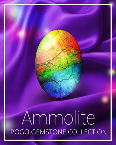 Ammolite Gemstone Badge - Poppit! Bingo