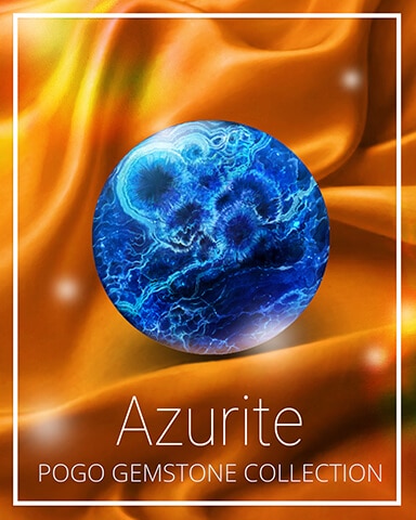 Azurite Gemstone Badge - Mahjong Sanctuary