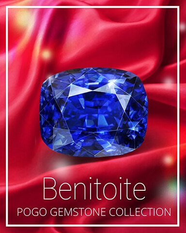 Benitoite Gemstone Badge - Tri-Peaks Solitaire HD